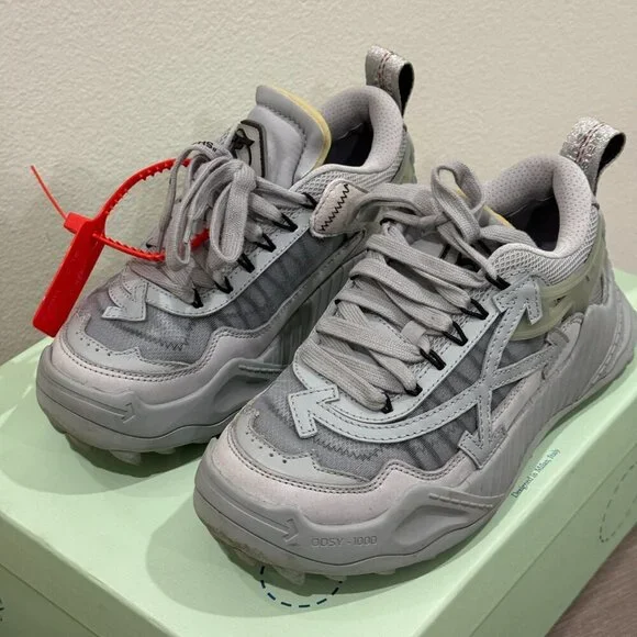 OFF WHITE GRAY SNEAKERS - Picture 3 of 9